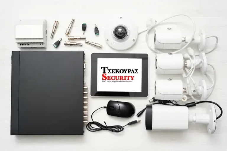 Σετ συστήματος συναγερμού με αισθητήρες, πληκτρολόγιο και κεντρική μονάδα